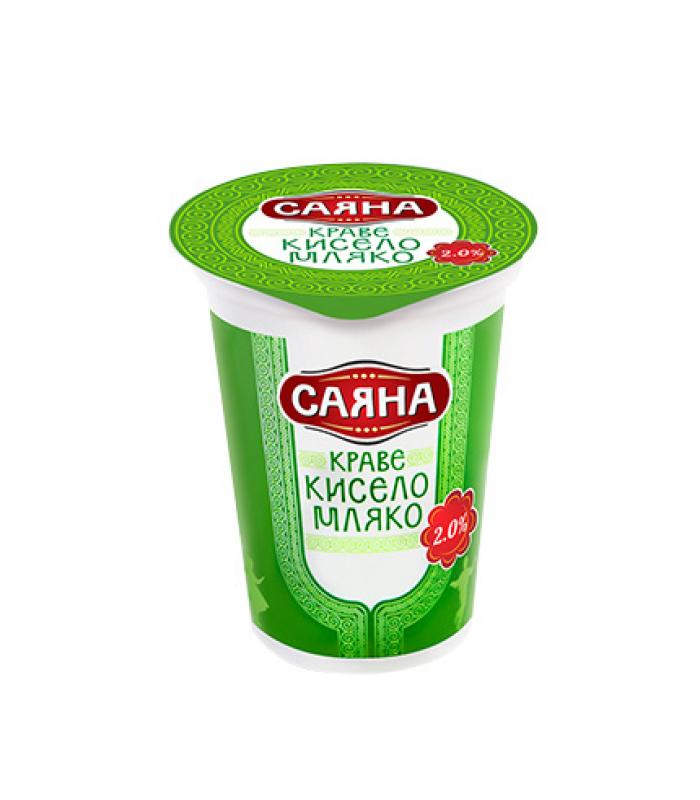 КИСЕЛО МЛЯКО САЯНА 2% 400ГР